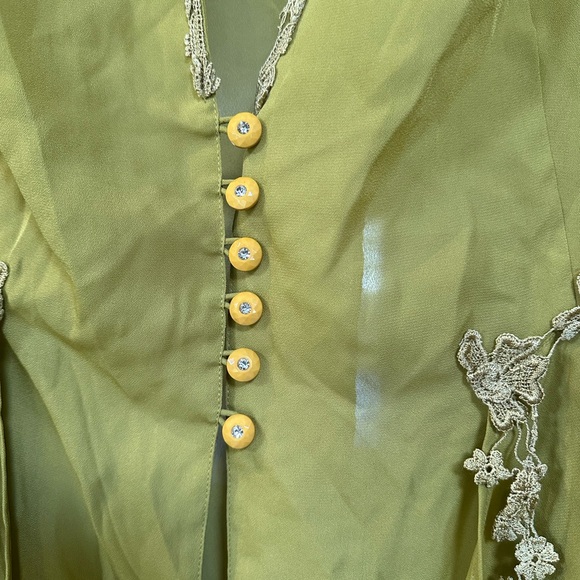 Ethnic jacket blazer cover up Roaman's plus 24w NWOT new lace details boho - Picture 2 of 8